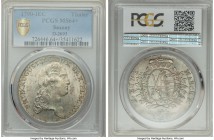 Saxony. Friedrich August III Taler 1790-IEC MS64+ PCGS, Dresden mint, KM992.2, Dav-2695. Brilliantly preserved with surfaces nearly free of disturbanc...