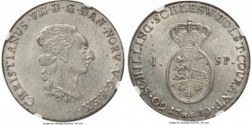 Schleswig-Holstein. Christian VII of Denmark 60 Schilling (Speciedaler) 1789-MF MS62 NGC, Altona mint, KM138.4, Dav-1311. A sublime specimen, coins of...