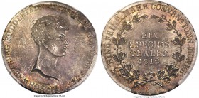 Schwarzburg-Rudolstadt. Friedrich Günther Taler 1812-L MS62 PCGS, Leutenberg mint, KM156. Not often encountered in Mint State condition. 

HID99912102...