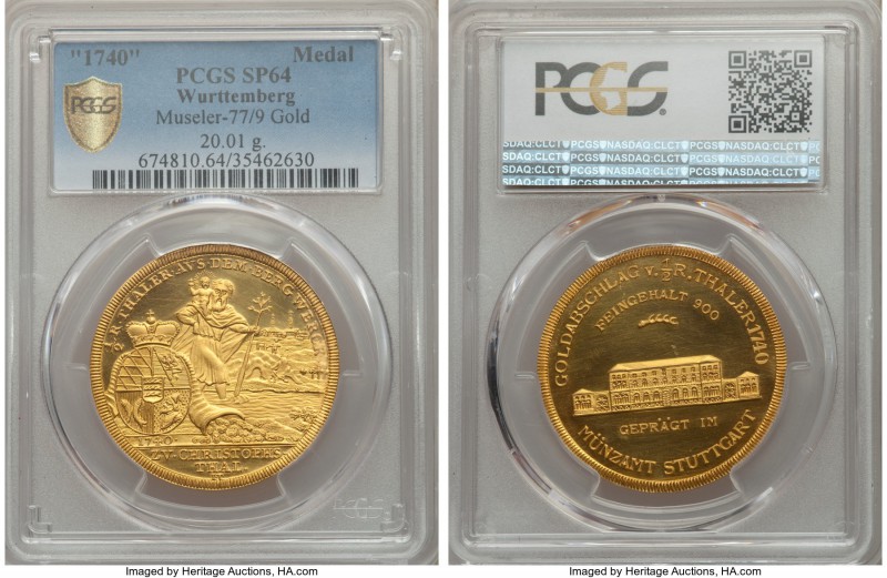 Württemberg. Republic gold Specimen Medal 1957 (1740) SP64 PCGS, Museler-77/9. 3...