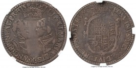 Philip II of Spain & Mary I (1554-1558) Shilling ND (1554-1555) VF Details (Obverse Repaired) NGC, Without mm, 6.20gm, S-2498. A comparatively high gr...