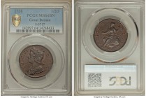 George II 1/2 Penny 1736 MS64 Brown PCGS, KM566, S-3717. A rich mahogany flan accompanies glossy devices and this superb, near-gem. 

HID99912102018