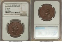 George III bronze Proof Pattern "Restrike" 1/2 Penny 1799-SOHO PR63 Brown NGC, Soho mint, Peck-1258 (R). An exemplary Taylor-period pattern that is ra...