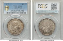 George III 1/2 Crown 1817 MS64+ PCGS, KM672, S-3789. Small bust type. An practically immaculate near-gem, the slightly pale ash hue of the surfaces co...