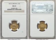 George III gold 1/3 Guinea 1810 MS63 NGC, KM650. A great strike with bright fields displaying only scattered, tiny contact marks and full golden brill...