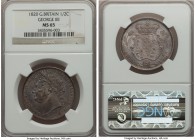 George IV 1/2 Crown 1820 MS65 NGC, KM676, S-3807. A smooth, lustrous coin replete with mint brilliance and an undeniably gem-quality, painstakingly pr...