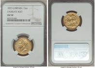 George IV gold Sovereign 1825 AU50 NGC, KM696, S-3801. Variety with laureate bust.

HID99912102018
