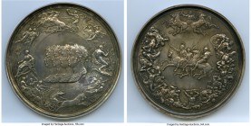 George IV silver Electrotype Waterloo Medal 1819 (1849), by Benedetto Pistrucci, Eimer-1067, BHM-870. Issued to celebrate the defeat of Napoleon and t...