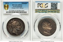 William IV silver Specimen Coronation Medal 1831 SP62 PCGS, 33mm, BHM-1475, Eimer-1251. By W. Wyon. Quite choice for the assigned grade, hardly a wisp...