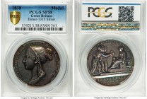 Victoria silver Specimen Coronation Medal 1838 SP58 PCGS, 36mm, BHM-1801, Eimer-1315. By B. Pistrucci. An infamous type for its extremely high relief,...