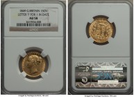 Victoria gold Sovereign 1849 AU58 NGC, Royal mint, KM736.1. A minimally circulated example of the variety with letter "I"  for "1" in date.

HID999121...