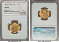 Victoria gold Sovereign 1866 MS61 NGC, KM736.2, S-3853.

HID99912102018