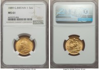 Victoria gold Sovereign 1889 MS61 NGC, KM767.

HID99912102018