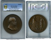 Victoria bronzed-copper Specimen "Abdul Aziz Visit to the City of London" Medal 1867 SP65 PCGS, by J.S. & A.B. Wyon, Eimer-1591, BHM-2872, 75mm. Bust ...