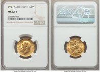 George V gold Sovereign 1911 MS63+ NGC, KM820.

HID99912102018