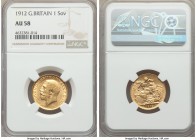 George V gold Sovereign 1912 AU58 NGC, KM820.

HID99912102018