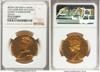 George VI gold Proof Coronation Medal 1937 PR63 Cameo NGC, 32mm, BHM-4314, Eimer-2406. By P. Metcalfe. A piece which proudly flaunts its highly cameo ...