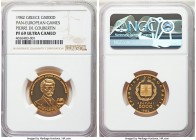 Republic gold Proof 5000 Drachmai 1982 PR69 Ultra Cameo NGC, KM143. Pan-European Games honoring Pierre de Coubertin. 

HID99912102018