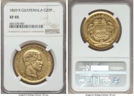 Republic gold 20 Pesos 1869-R XF45 NGC, KM194.  Portrait of Carrera.

HID99912102018