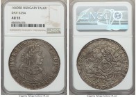 Leopold I Taler 1660-KB AU55 NGC, Kremnitz mint, KM148, Dav-3254. A broad and expansive piece, masterfully produced with incredible high relief on the...