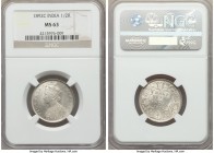 British India. Victoria 1/2 Rupee 1892-C MS63 NGC, KM491. Type A Bust, type I Reverse.

HID99912102018