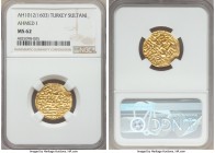 Ottoman Empire. Ahmed I gold Sultani AH 1012 (1603) MS62 NGC, Halab mint (in Syria), KM24, Pere-353. A comparatively high-grade, some minor flatness d...