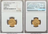 Florence. Republic gold Florin ND (1252-1303) AU Details (Reverse Rim Filed) NGC, 3.50gm, Fr-275, CNI-XIIa.15. +FLOR | ENTIA, large ornate lily / • S ...