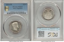 Kingdom of Napoleon. Napoleon Lira 1814-M MS64 PCGS, Milan mint, KM-C81. A bright and essentially tone free example, quite desirable in this elevated ...