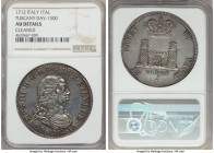 Livorno. Cosimo III Tallero 1712 AU Details (Cleaned) NGC, Dav-1500. Impressively struck, with boldly defined details made yet more so by an accentuat...