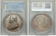Papal States. Pius IX silver Specimen "Galleria Piana" Medal 1868 SP65 PCGS, 43mm, Rinaldi-62, Bartolotii-868. By Bianchi. An exceptionally attractive...