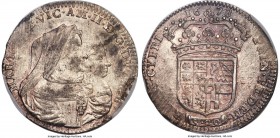 Savoy. Vittorio Amedeo II Lira (20 Soldi) 1678 MS62 PCGS, Torino mint, KM291. Produced under the regency of his mother, this very rare issue comes equ...