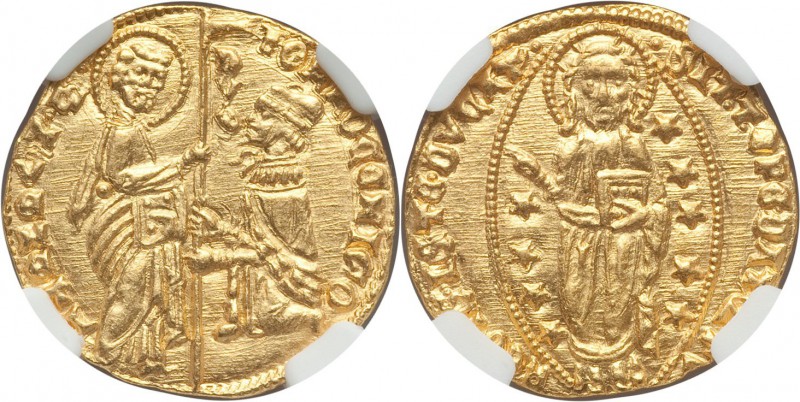 Venice. Tomaso Mocenigo (1414-23) gold Ducat ND MS66+ NGC, 3.52gm, CNI-VIIa.20. ...