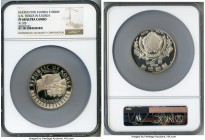 South Korea. Republic silver Proof 1000 Won KE 4303 (1970) PR68 Ultra Cameo NGC, KM13. Commemorating the U.N. Forces in Korea. Heavily frosted devices...