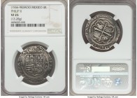 Philip II (1556-1598) Cob 4 Reales ND Mo-O VF25 NGC, Mexico City mint, 13.28gm, KM36, Cal-333. A decent striking for the assigned grade, typical weakn...