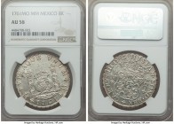 Charles III 8 Reales 1761 Mo-MM AU58 NGC, Mexico City mint, KM105. Tip of cross between H and I in legend. Evincing a striking level of detail with pr...