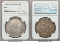 Charles III 8 Reales 1786 Mo-FM MS61 NGC, Mexico City mint, KM106.2a. A shimmering example beaming with soft autumnal hues on the reverse. 

HID999121...