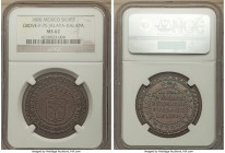 Jalapa. Ferdinand VII silver Proclamation Medal 1808 MS62 NGC, Grove-F-75, Medina-305. Captivating gunmetal surfaces reveal an undeniable brightness a...