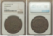Sombrerete de Vargas. Ferdinand VII 8 Reales 1812 F12 NGC, KM177. A characteristically crude War of Independence issue, rather bright for the issue wi...