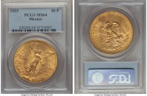 Estados Unidos gold 50 Pesos 1925 MS64 PCGS, Mexico City mint, KM481. AGW 1.2056 oz.

HID99912102018
