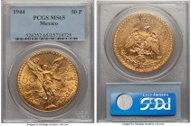 Estados Unidos gold 50 Pesos 1944 MS65 PCGS, Mexico City mint, KM481. AGW 1.2056 oz.

HID99912102018