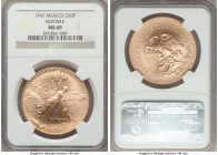 Estados Unidos gold Restrike 50 Pesos 1947 MS69 NGC, Mexico City mint, KM481. AGW 1.2056 oz. 

HID99912102018