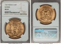Estados Unidos gold Restrike 50 Pesos 1947 MS65 NGC, Mexico City mint, KM481. AGW 1.2056 oz.

HID99912102018