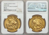 Estados Unidos gold "Battle of Cinco de Mayo" Medal 1962-Mo MS65 NGC, Mexico City mint, Grove-802. AGW 1.3391 oz.

HID99912102018