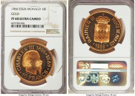 Rainer III gold Proof Essai 10 Francs 1966-(a) PR68 Ultra Cameo NGC, Paris mint, KM-E57. Mintage: 1,000.

HID99912102018