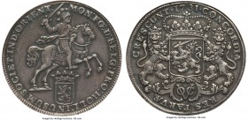 Dutch Colony. United East India Company Ducaton 1731 AU Details (Reverse Tooled) NGC, Dordrecht mint, KM71. Holland issue. Overall a quite pleasing re...