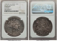 Dutch Colony. United East India Company Ducaton 1740/39 VF Details (Cleaned) NGC, Enkhuizen mint, KM130.1, Scholten-44c (RR). Plain edge. Variety with...
