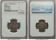 Dutch Colony. Willem I silver Pattern Cent 1836 AU Details (Edge Filing) NGC, KM-Pn22, Scholten-724(RRR). Documented in Scholten as actually a proof i...
