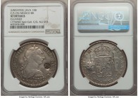 Java. United East India Company Counterstamped Ducaton ND (1773-1791) XF Details (Cleaned) NGC, KM184.1, Scholten-455B, cf. KM106.2 (for host). Displa...
