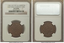 Sumatra. East India Company 3 Kepings AH 1202 (1787) XF45 Brown NGC, Soho mint, cf. KM259.1 (unlisted date), Scholten-950. Milk chocolate with any wea...