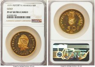 French Colony gold Piefort 50 Francs 1979 PR67 Ultra Cameo NGC, KM-PE29. Only 116 minted. AGW 1.87 oz.

HID99912102018